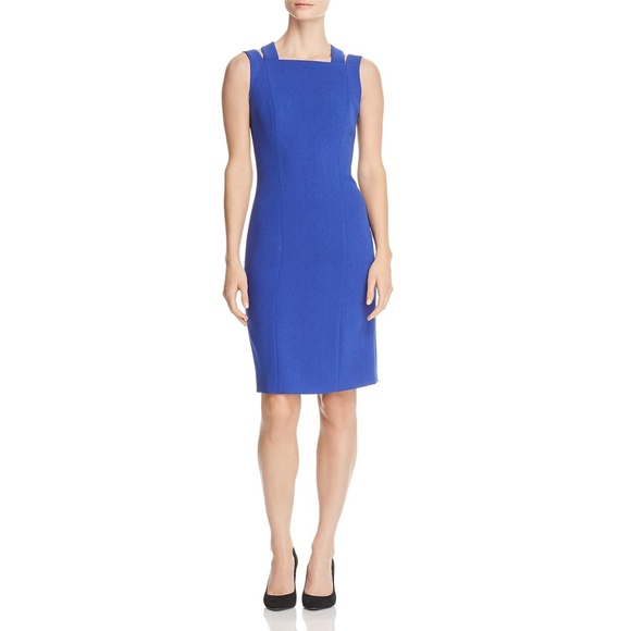 Hugo Boss Dresses Nwt Hugo Boss Daphima Blue Sheath Work Dress Poshmark